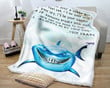 Just A Shark But Always Be By Your Side Gs-Ld2510 Fleece Blanket