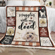 Life Is Better With A Labradoodle Dog Gs-Cl-Nt2612 Fleece Blanket