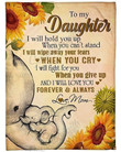 To My Daughter I'Ll Love You Forever And Always Gs-Cl-Dt1403 Fleece Blanket