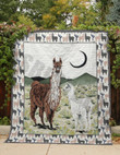 Llama Mother And Child Llama Quilt Blanket Dhc3112696Td
