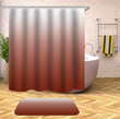 Ruffle Simplicity Brown Polyester Cloth 3D Printed Shower Curtain Home Decor Gift Ideas