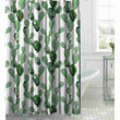 Cactus Pattern Image  Bathroom Shower Curtain Waterproof Size Options  Home Bathroom Decor