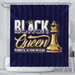 Awesome Black Queen Powerful Beyond Measure  3D Printed Shower Curtain Bathroom Decor