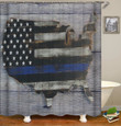 Star Flag Art Design 3D Printed Shower Curtain Gift For Home