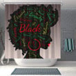 History Month African Heritage 3D Printed Shower Curtain Bathroom Decor