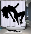 Pole Dancing Girl Art Design 3D Printed Shower Curtain