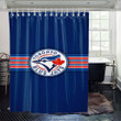 Toronto Blue Shower Curtains Vibrant Color High Quality Unique For Good Vibes Home Decor