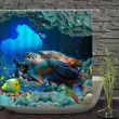 Underwater World Graphic Design 3D Printed Shower Curtain Gift Home Decoration