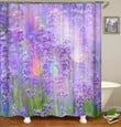 The Lavender Garden Painting 3D Printed Shower Curtain Gift Home Decoration