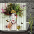 Awesome Girl Art Painting 3D Printed Shower Curtain Home Decor Gift Ideas