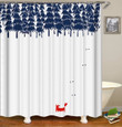 Tree Elegant White Polyester Cloth 3D Printed Shower Curtain