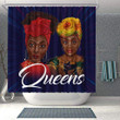 Melanin Afro Ladies Queens   3D Printed Shower Curtain Bathroom Decor