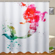 Mermaid Graphic Design 3D Printed Shower Curtain Home Decor Gift