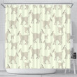 Little Young Goat Pattern Shower Curtain Fulfilled In Us Special Gift Custom Design Home Decor