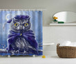 Oil Painting Illustration Owl  3D Printed Shower Curtain Gift Home Decor