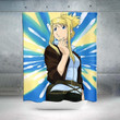 Winry Rockbell Thinking Curtain - 3D Printed Full Metal Alchemist Shower Curtain