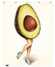 Shower Curtain  Fruit Stand  Avocado Grow Up On Female Legs
