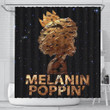 Trendy Melanin Poppin' Shades   3D Printed Shower Curtain Bathroom Decor