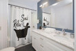 Soax Relax    Shower Curtain Water Repellent Treatment Modern Home Bathroom Decor Custom Design