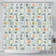 Apples Leaves Pattern Shower Curtain Fulfilled In Us Cute Gift Home Decor Fashion Design