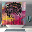 Cool Black Woman African American Shower Curtain Strong Black Woman Queen Bathroom Decor Accessories