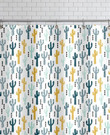 Clear And Nature Saguaro Cactus Shower Curtain   Custom Design  High Quality  Bathroom Decor