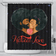 Inspired Afro Man Woman Natural Love   3D Printed Shower Curtain Bathroom Decor