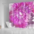 African American Shower Curtain Tiedye Peony Afrocentric Art Bathroom Decor Accessories
