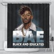 Fancy Bae Black And Educated Man African American 3D Printed Shower Curtain Bathroom Decor