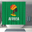 Fancy African  Black Girl 3D Printed Shower Curtain Bathroom Decor