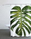 1Pc Tropical Leaf Print Shower Curtain Tropical Heat  Custom Design  High Quality