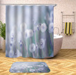 Dandelion Elegant Purple Polyester Cloth 3D Printed Shower Curtain  Best Home Decor Gift