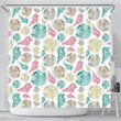 Colorful Shell Pattern Shower Curtain Fulfilled In Us Special Gift Custom Design Home Decor