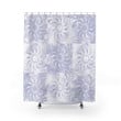 Periwinkle And White Lace Mandala 3D Printed Shower Curtain