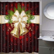 Christmas Bell Custom Design 3D Printed Shower Curtain  Home Decor Gift