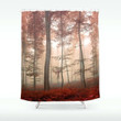 Misty Forest 3D Printed Shower Curtain Home Decor Gift