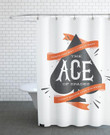Ace Shower Curtain Poker Card Shower Curtain  High Quality Custom Design Home Decor Special Gift