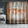 Fox Co Bath Soap Wash Your Paws Gift For Fox Lovers Framed Shower Curtain