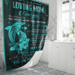 Dolphin To My Mom You Are The World Shower Curtain