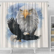 American Bald Eagle Bird 3D Printed Shower Curtain