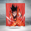 Goku Powerstance Shower Curtain - 3D Printed Dbz Shower Curtain
