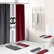 Chanel Shower Curtain Mix Color Set Luxury Bathroom Mat Set Luxury Brand Shower Curtain Luxury Window Curtains