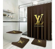 Lv Luxury Type 27 Shower Curtain Waterproof Luxury Bathroom Mat Set Luxury Brand Shower Curtain Luxury Window Curtains
