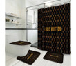 Lv Luxury Type 52 Shower Curtain Waterproof Luxury Bathroom Mat Set Luxury Brand Shower Curtain Luxury Window Curtains