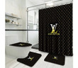 Lv Luxury Type 53 Shower Curtain Waterproof Luxury Bathroom Mat Set Luxury Brand Shower Curtain Luxury Window Curtains