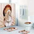 Waterproof Bathroom Shower Curtain Mat Rugs  Custom Design High Quality Home Bathroom Decor Special Gift