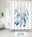 Waterproof Fabric Dreamcatcher Native American Shower Curtain Hooks Bathroom Mat Gift