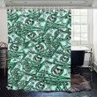 Money Wallpaper  Shower Curtain Bathroom Decor Fashion Design Special Gift