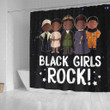 Cool Black Girls Rock African American Print 3D Printed Shower Curtain Bathroom Decor