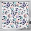 Butterfly Pattern Shower Curtain Fulfilled In Us Fashion Design Meaningful Gift